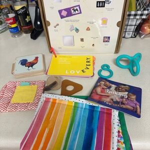 Lovevery The Charmer 3-4 month Montessori baby play kit (partial)